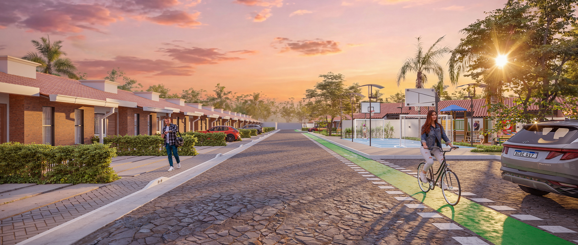 Vista del proyecto Barrio Arandu